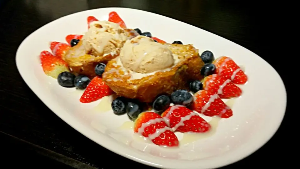 French toast with ice cream|Antonyさん