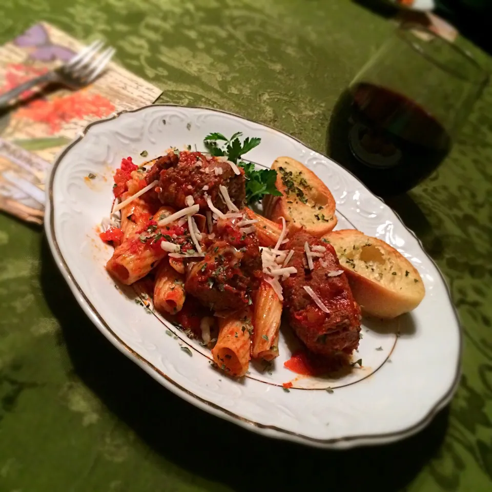 Beef  braciolle with rigatoni.|MJRoperさん