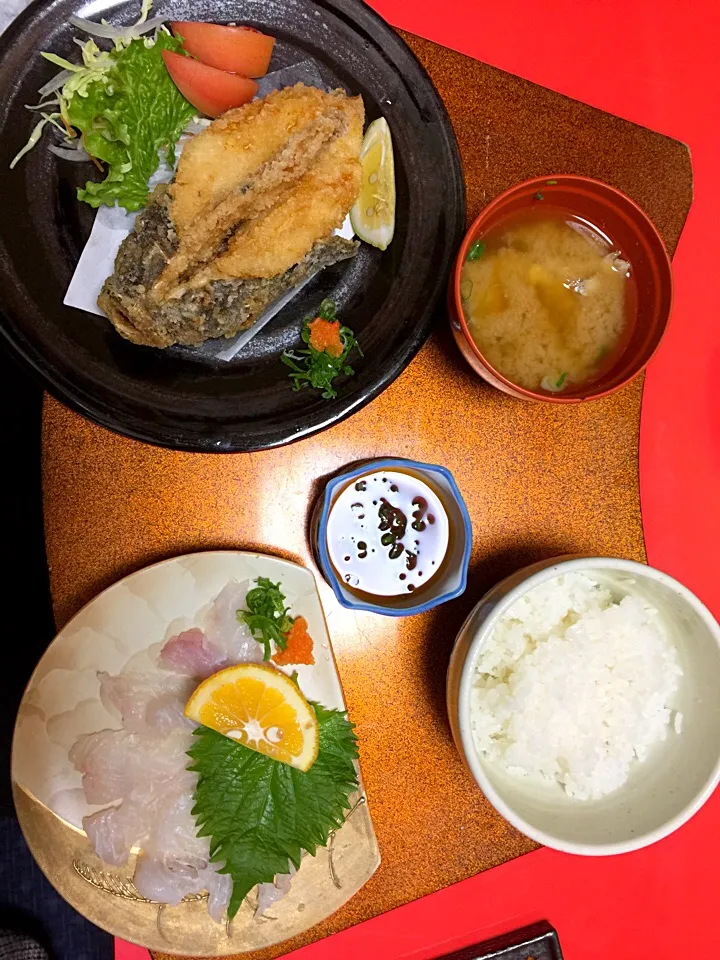 Snapdishの料理写真:オコゼ定食❤️|PAMANさん