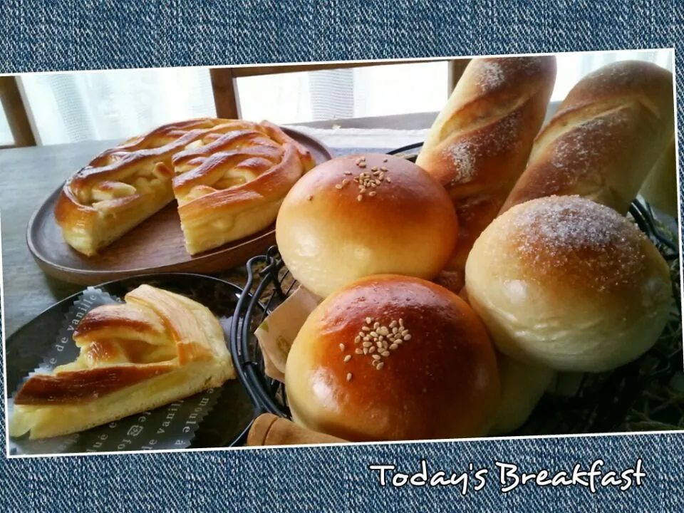 今日の󾥤朝食パン4種～(^-^)/|みゆきさん