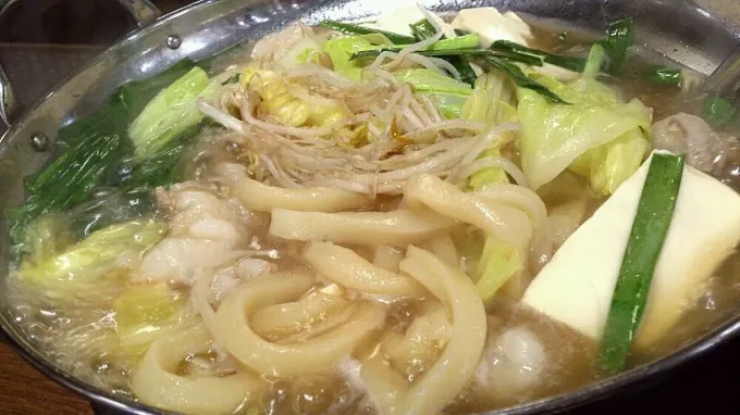 こしがある、竹屋のうどん もつ鍋うどん|ピロリさん