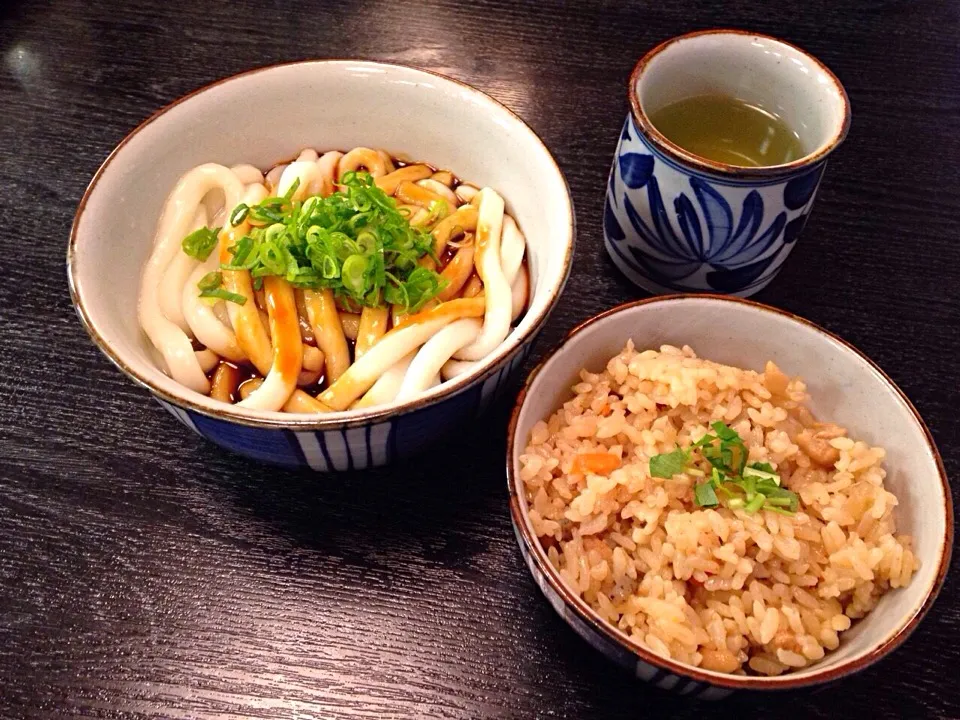 伊勢うどんと鳥飯セット|ひろさん