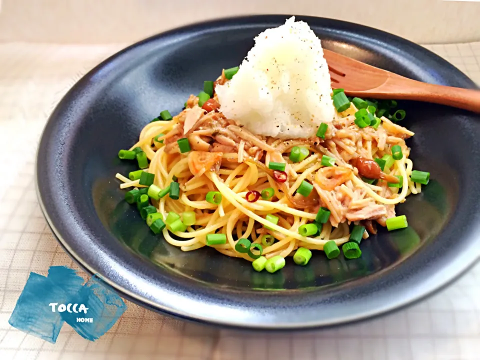 我が家のなめたけ🍄( ˊ̱˂˃ˋ̱ ) ﾅﾒ子💕のパスタ🍝|toccaさん