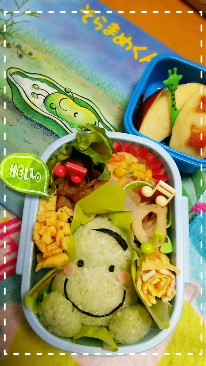 Snapdishの料理写真:そらまめくんのベッド弁当☺|ドロロさん