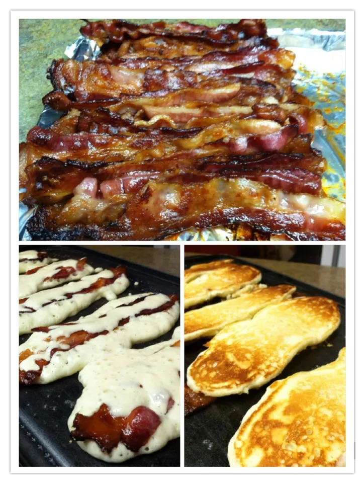 Snapdishの料理写真:Bacon Pancakes|robb revereさん