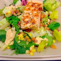 Salmon and marinated  Veggie Salad|Natalie Novakさん