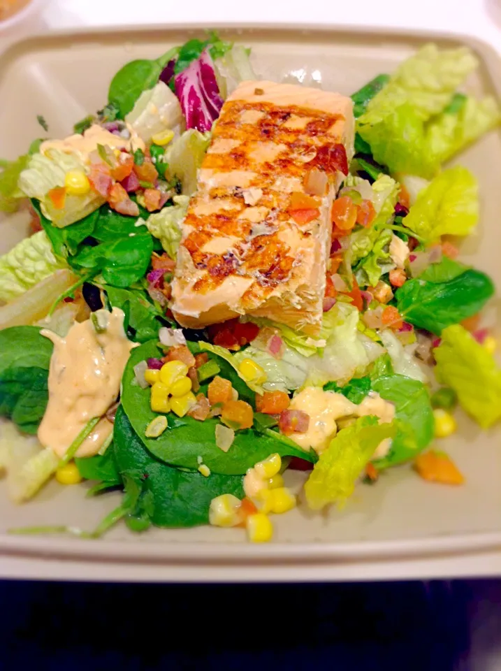 Salmon and marinated  Veggie Salad|Natalie Novakさん