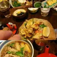 唐揚げ、地どり南蛮、だし巻き卵、
冷やし亥ノ刻とろろ納豆いろいろ★
ψ(๑'ڡ'๑)ψ|๑-kuni-๑さん