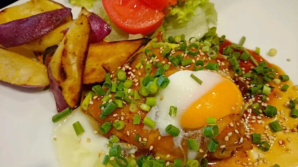 温玉のっけ照り焼きチキン♪|たーささん