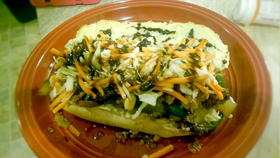 Korean bbq pork sub with sweet Asian slaw|justinさん