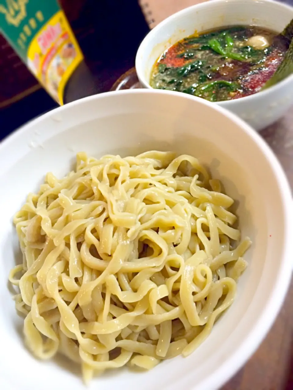 Snapdishの料理写真:太麺 ヤスオのつけ麺|morimi32さん