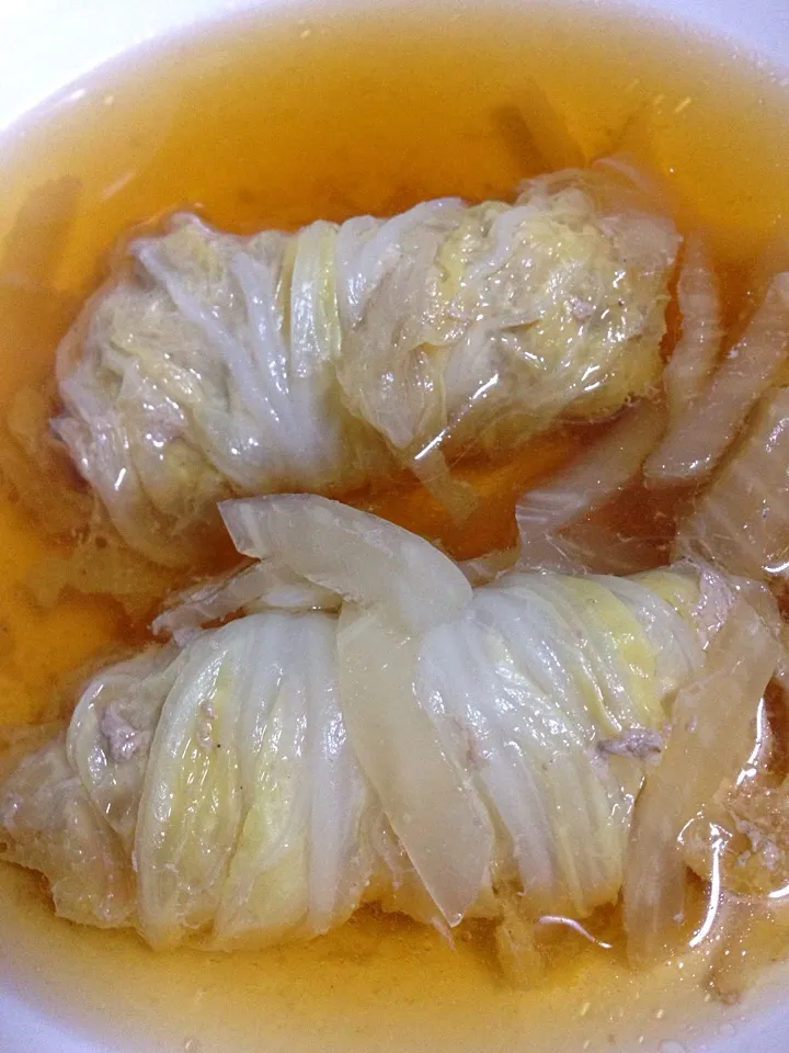 白菜の豚肉ロール巻き|🐶たぬとんキッチンさん