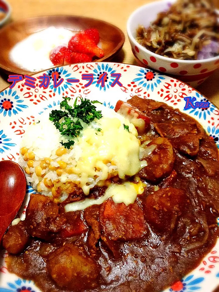 炊飯器でデミカレーライス|かずきっちんさん