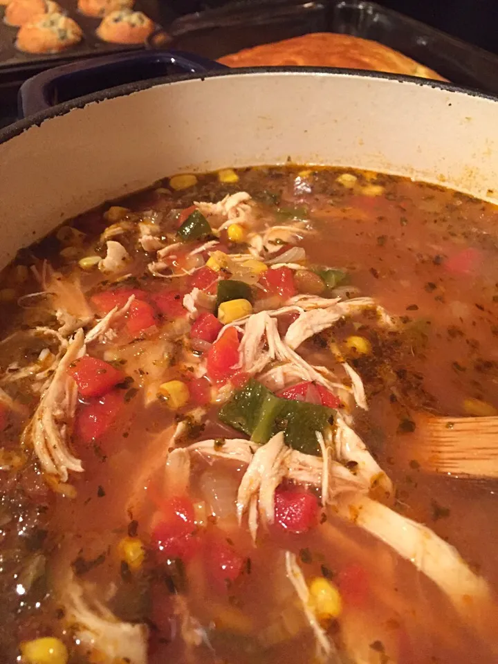 Chicken Chili with Roasted Poblano Peppers|K Goodnessさん