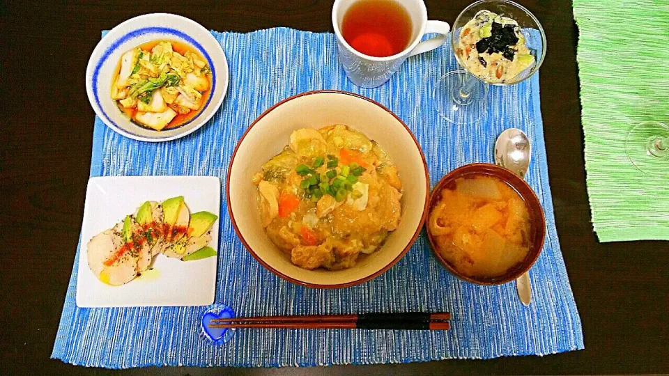 鶏と野菜の餡掛け丼🍆|pikyuさん