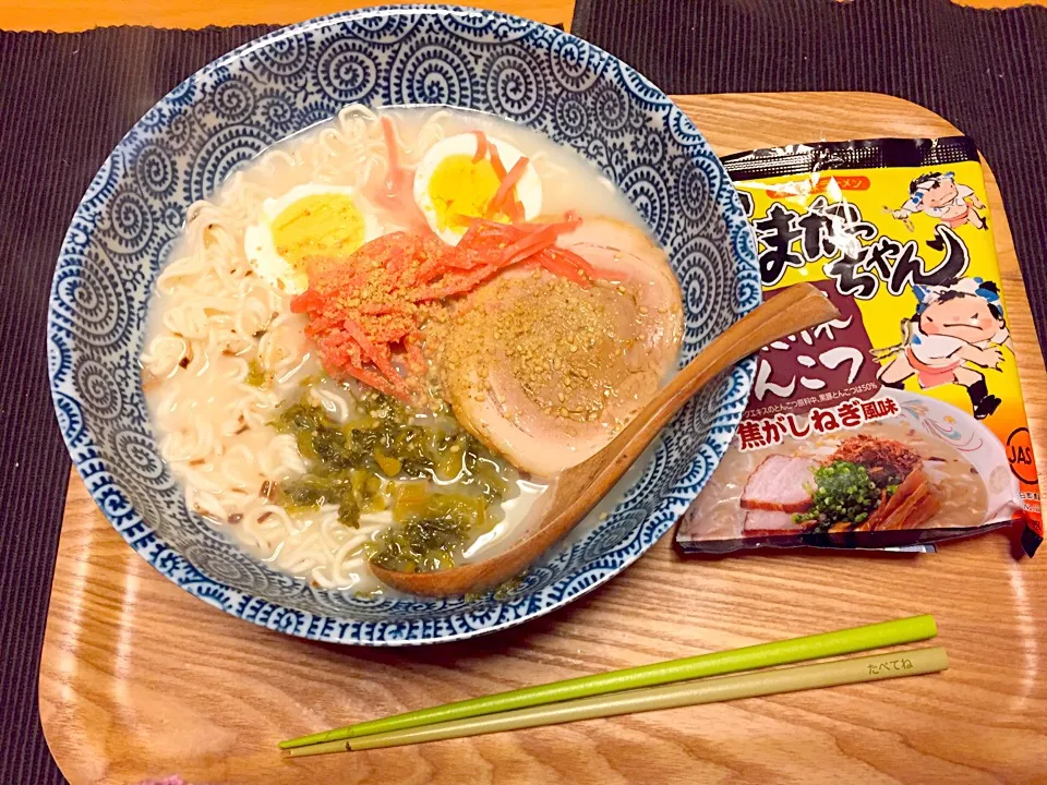 Snapdishの料理写真:黒豚とんこつラーメン|Kazumi Katty Toyamaさん