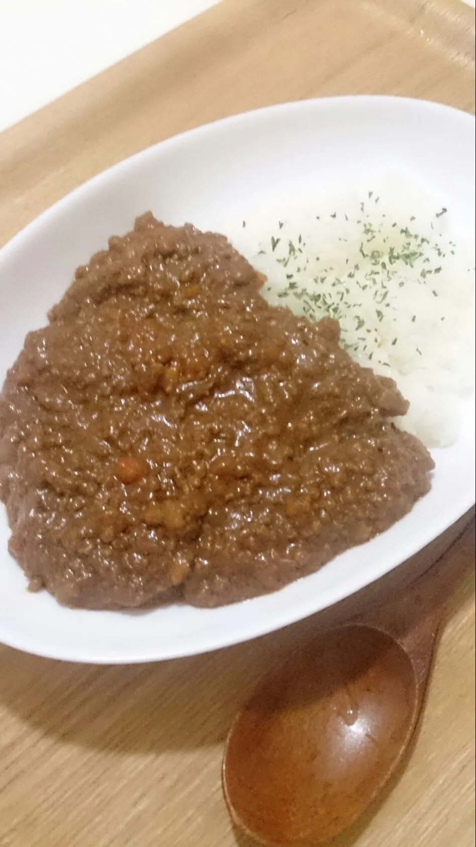 レンジで一発キーマカレー|虹色さん