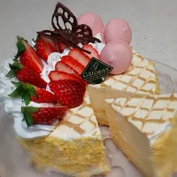 ❈レァとベィクドの２層のチーズケーキ❈