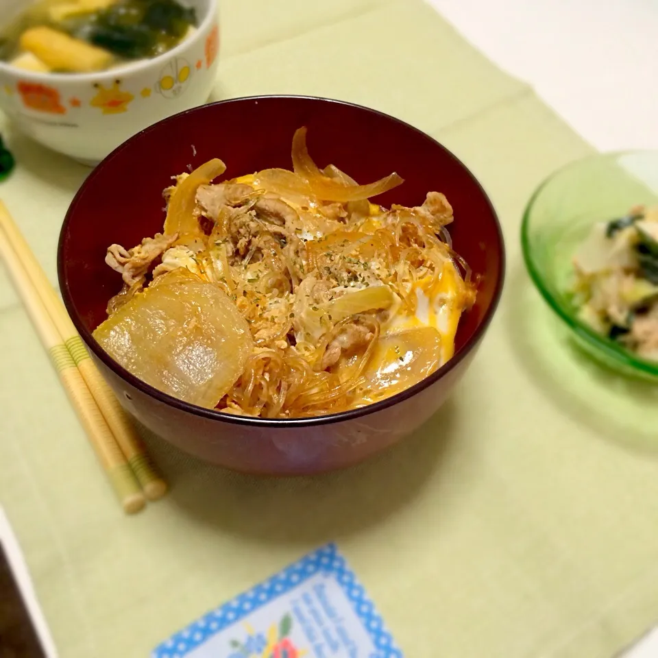 すき焼きたまごとじ丼。|Chikaさん