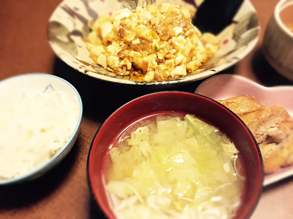 Snapdishの料理写真:20150127🍚色味が地味な旦那さんの夜ごはん|akiyo22さん