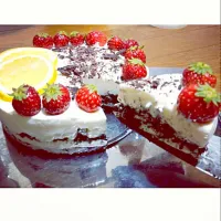 Snapdishの料理写真:オレイチーズケーキ #オレオ　 #チーズ　 #ケーキ|筆者曇さん