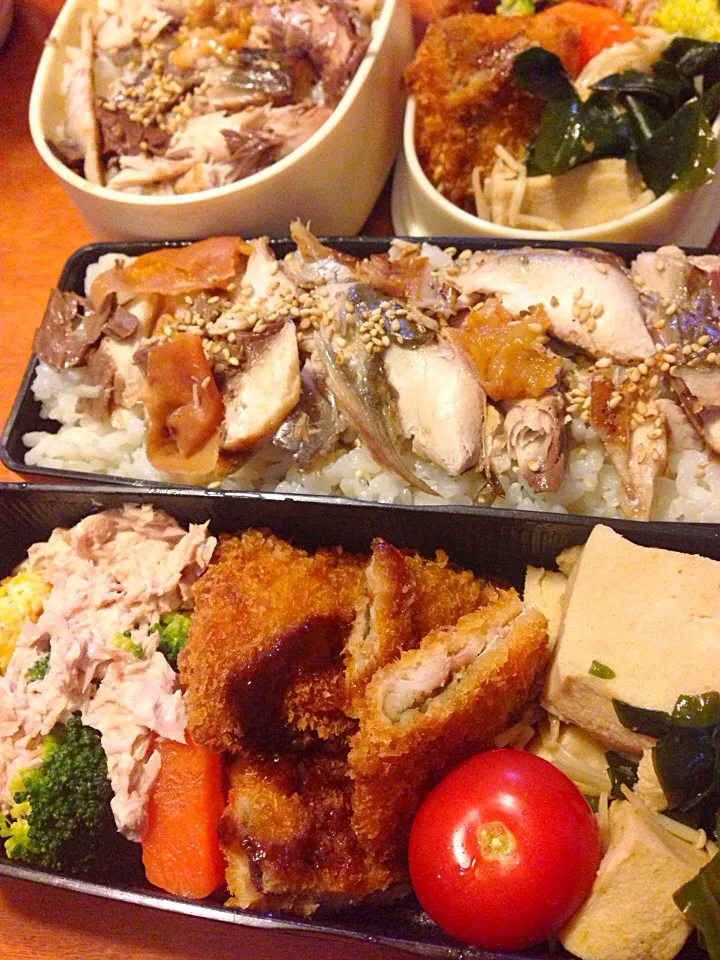 鯵フライ鯖飯弁当|ゆかりすさん