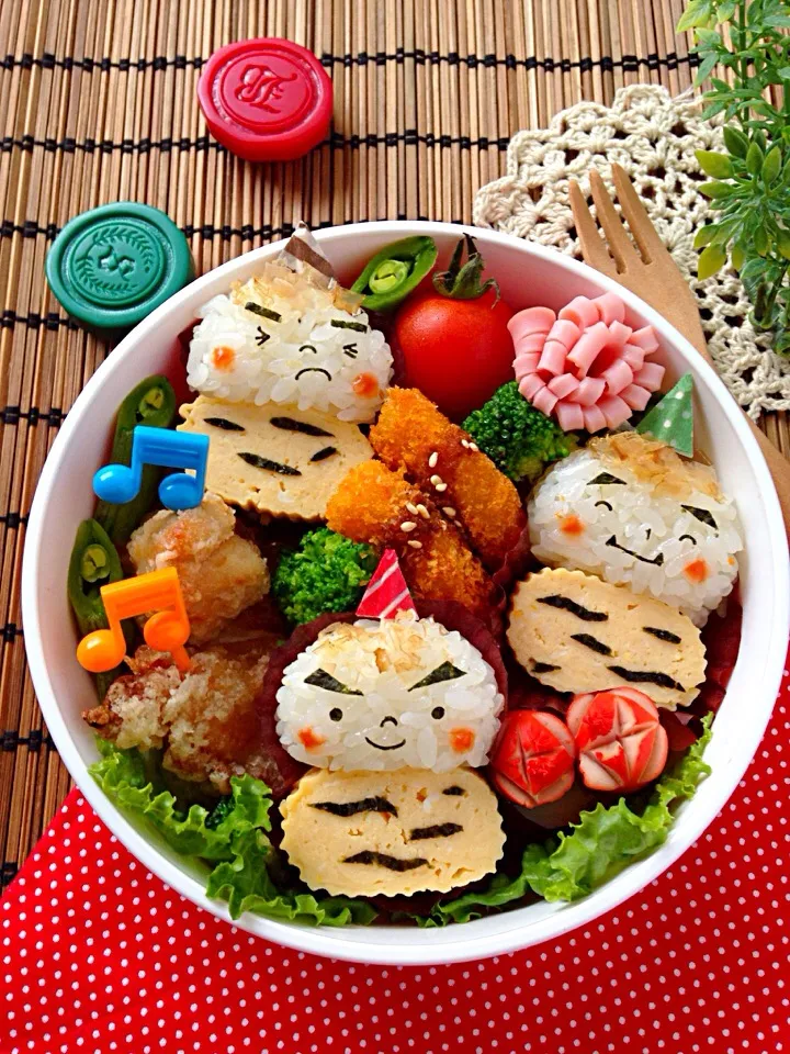 玉子焼きでチビ鬼弁当☆|ザッキー☆さん