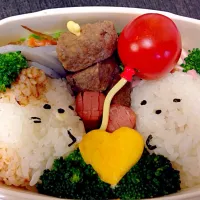 Snapdishの料理写真:すみっこぐらしのねことしろくま|ゆんさん