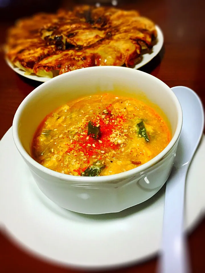 Spicy Harusame Vegetable Egg Soup|Laarni Nabongさん