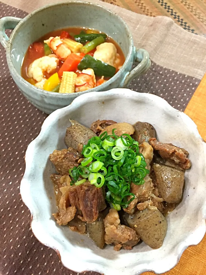 土手焼き&テリーヌのリメイクトマトスープ|ききさん