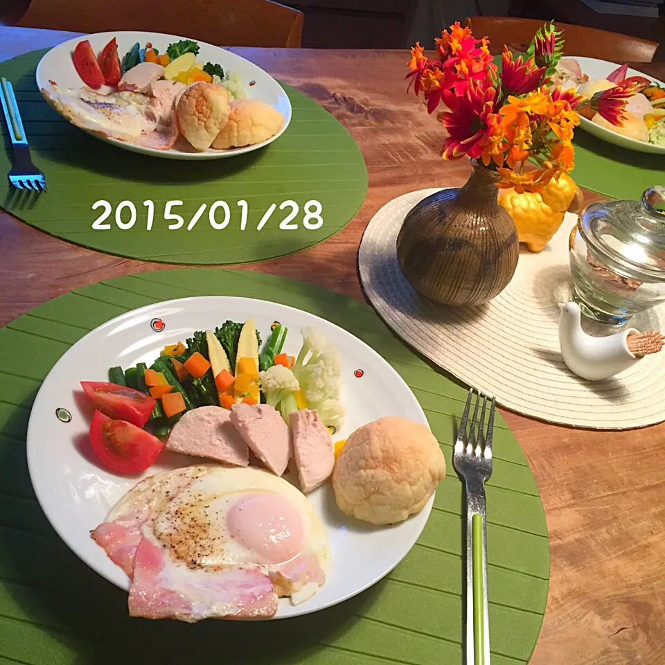 朝ごはん 2015・1・28|ローゼルさん