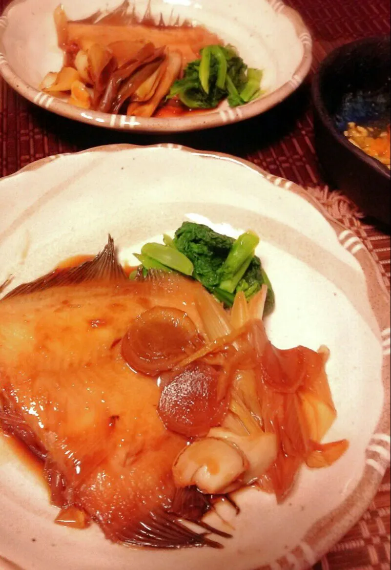 Snapdishの料理写真:カレイの煮付け (´,,•ω•,,)|ゆず( ˘ ³˘)♥さん