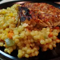 Israeli couscous with roasted artic char  #couscous #articchar #pescetarian #foodie #foodpic #foodporn #foodgasm|Culinary Kissesさん