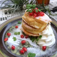 Snapdishの料理写真:pancake with pomegranate*