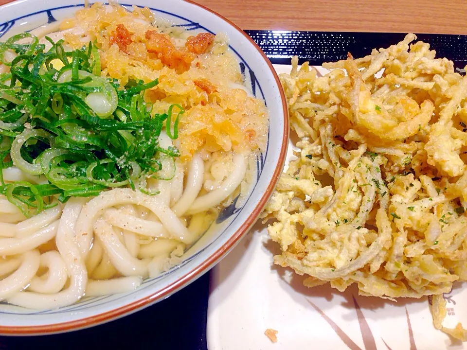 丸亀製麺・かけうどん（大）ごぼう天|ゆうじ.さん