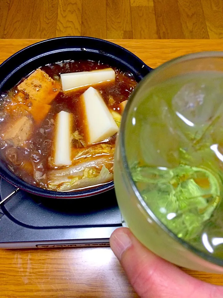 Snapdishの料理写真:牛鍋…〆は餅|風流料理人さん