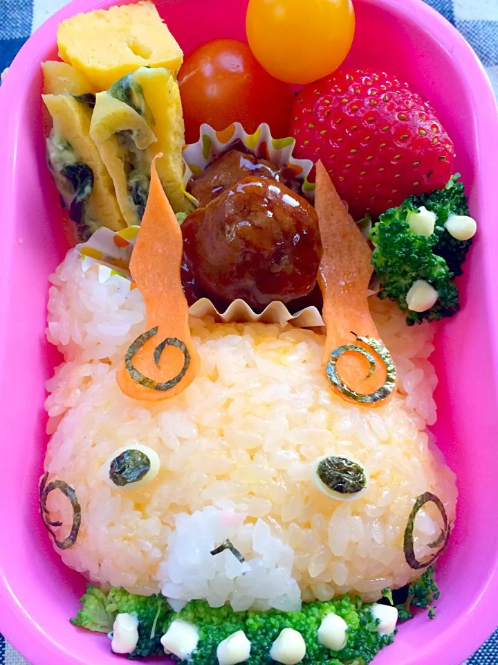 Snapdishの料理写真:Lunch box☆Yo-Kai Watch❗Komajiro🐕ｺﾏじろう|🌈Ami🍻さん