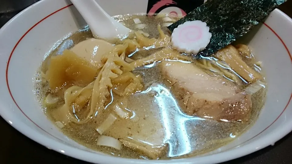 Snapdishの料理写真:おおぜき中華そば店 の 味玉にぼしそば ＠恵比寿|大脇さん