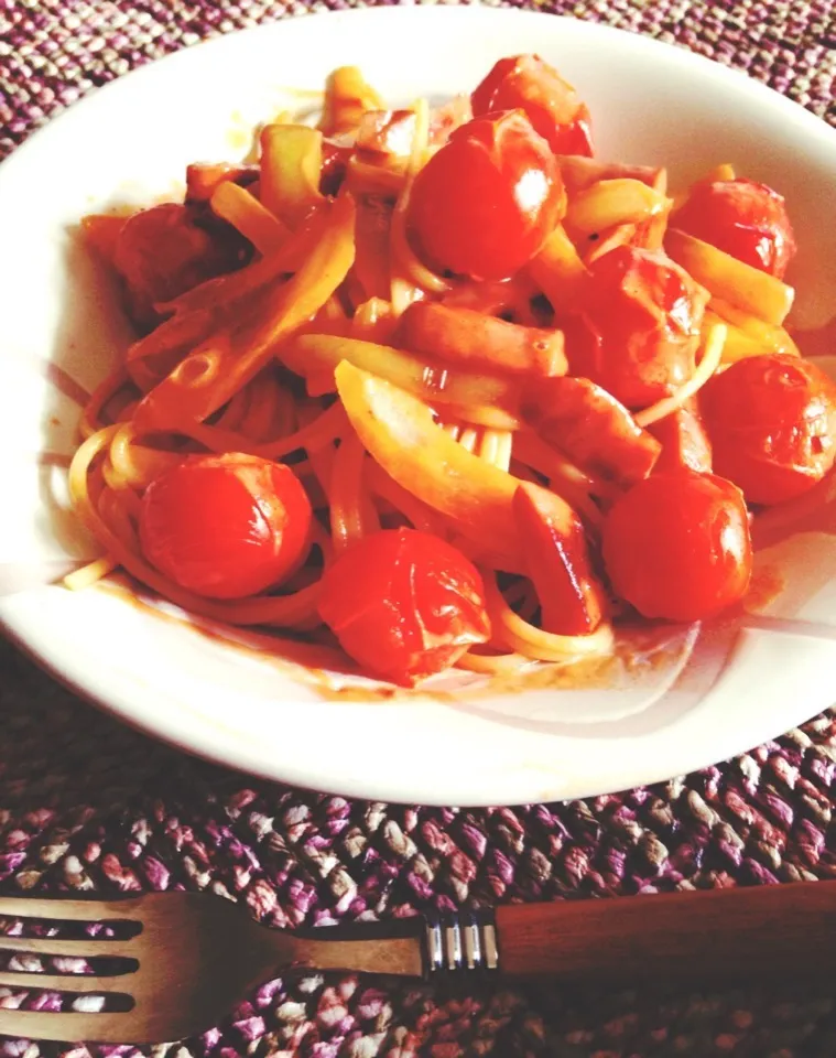 妊婦飯＊トマトパスタ|あゃmamaさん