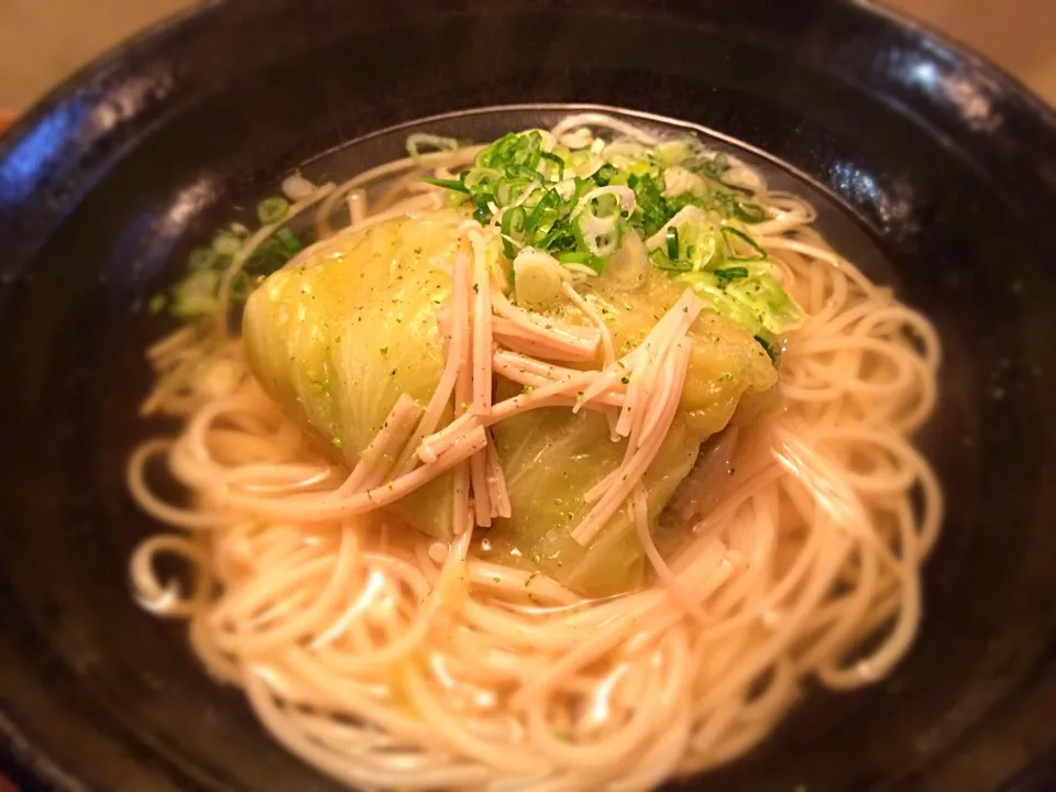 ロールキャベツ温めん3|半田手延べそうめんの店 阿波や壱兆さん