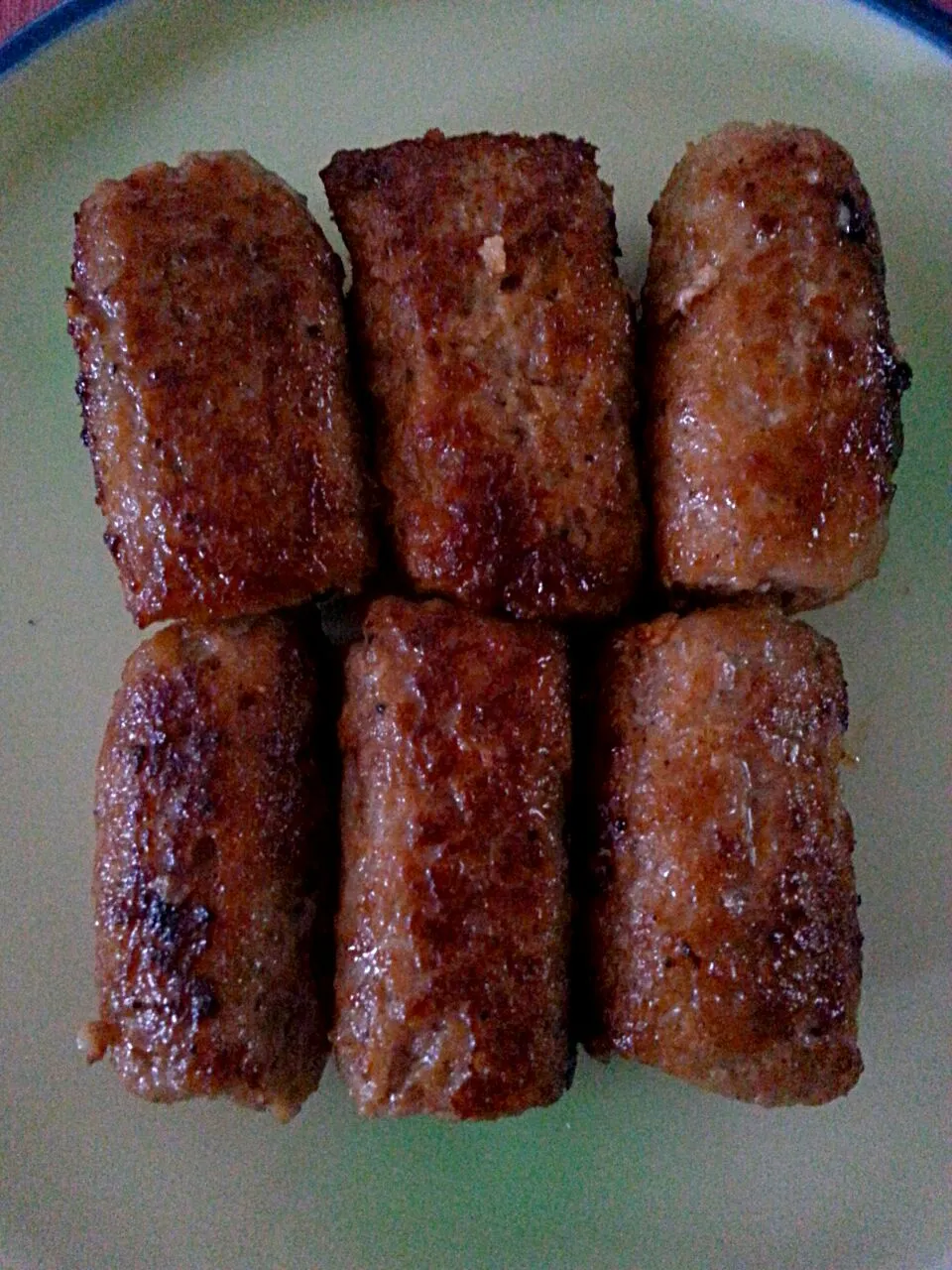 Snapdishの料理写真:home made skinless chorizo#Breakfast/Brunch //手作り　ソーセージ @Miki's House|Miki Jorierose Obispoさん