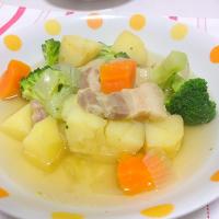 豚バラと野菜のスープ