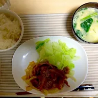 Snapdishの料理写真:豚の生姜焼き＊|ちゃこまさん