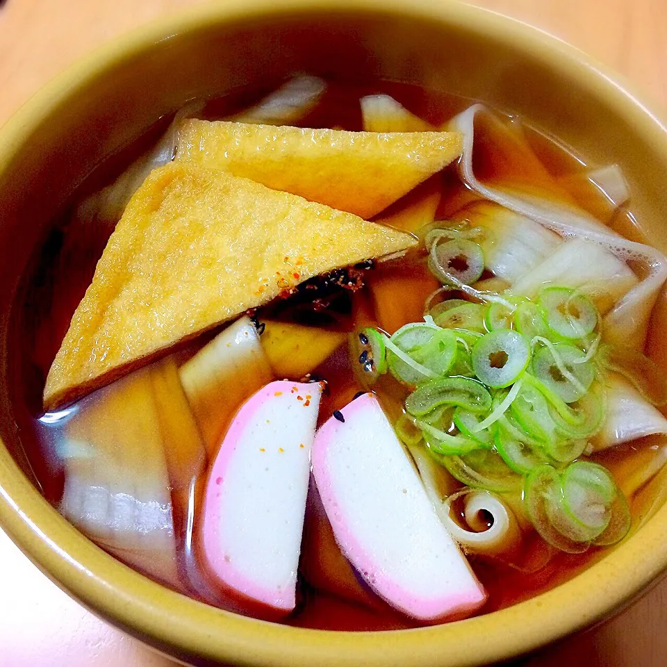 キツネひもかわうどん|たまこっこさん