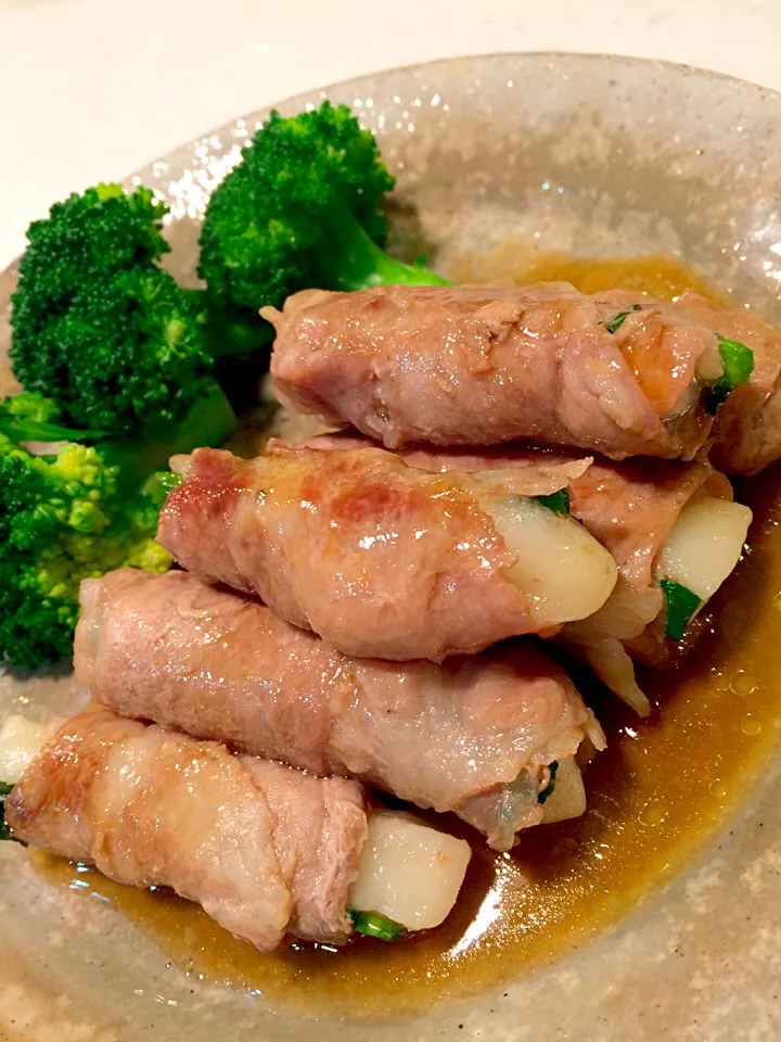 ともさんの料理 餅の豚肉巻き♪|みきこさん