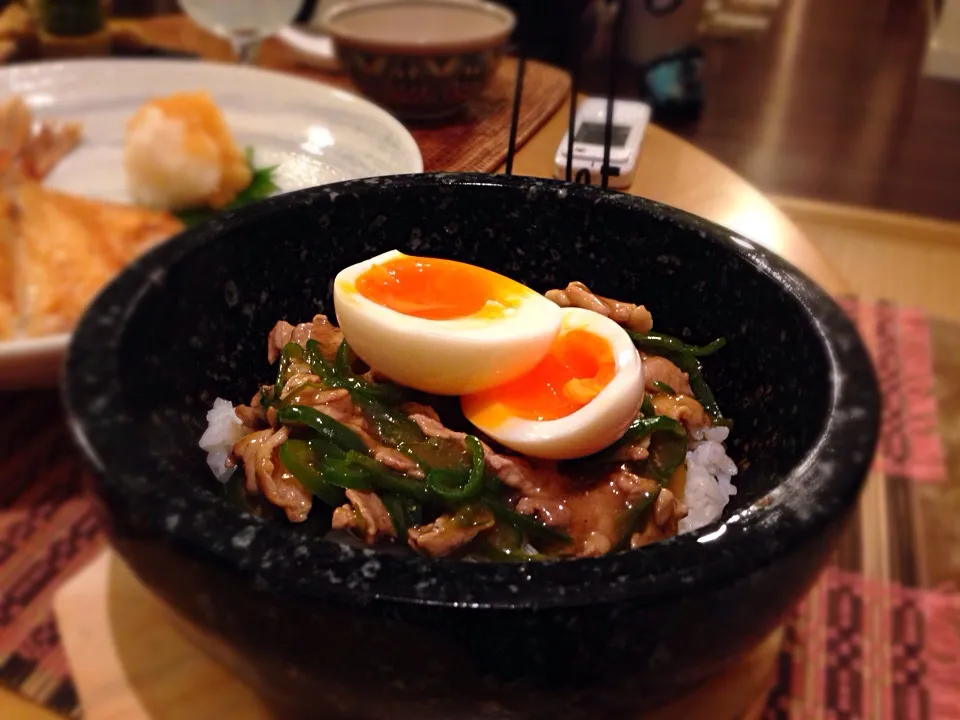 あんかけ青椒肉絲風〜石焼鍋|amoraさん