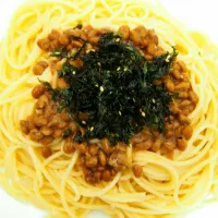 Snapdishの料理写真:納豆パスタ|nayumiさん