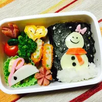 Snapdishの料理写真:雪だるま弁当|tomapiさん