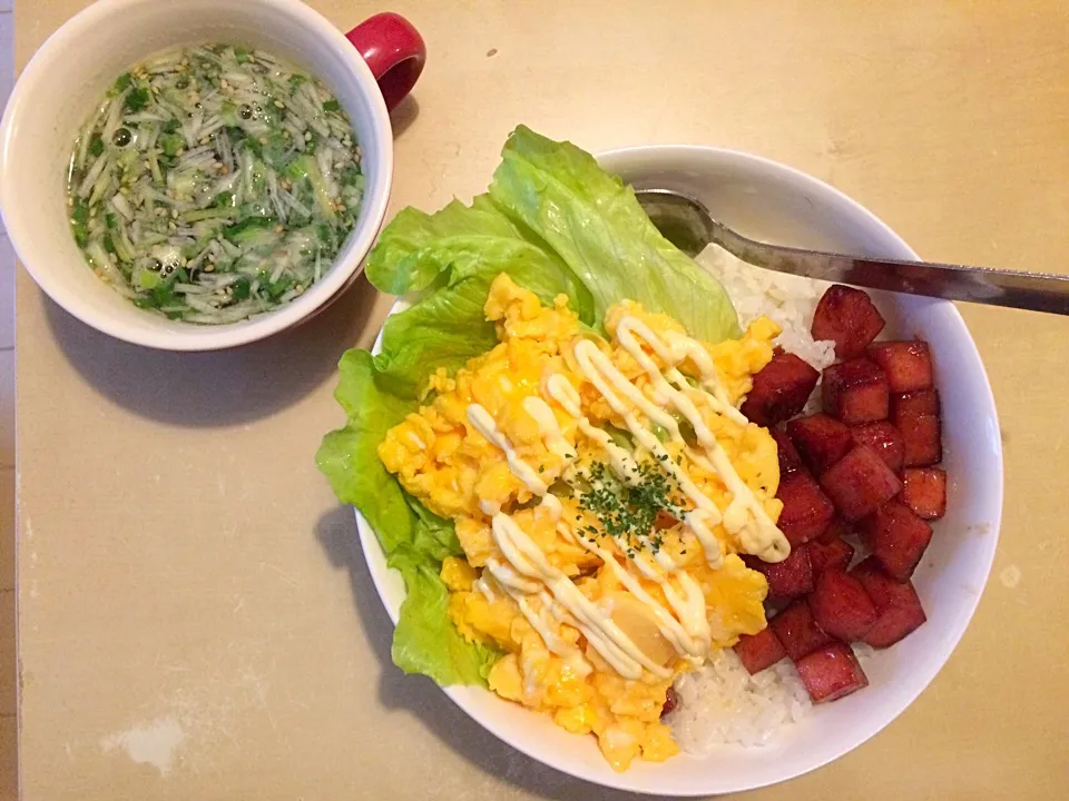 スパム丼|りんごーさん