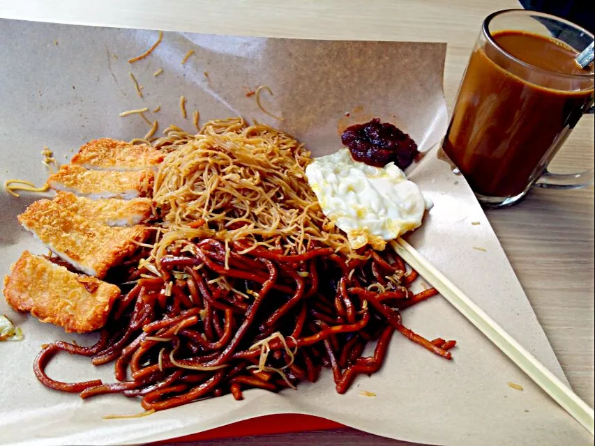 Today's Breakfast ♡ Fried noodles 30.1.15|🌷lynnlicious🌷さん